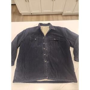 Vtg Fieldmaster Jacket  Men's Blue  Corduroy Lined Ranch Riding X Large